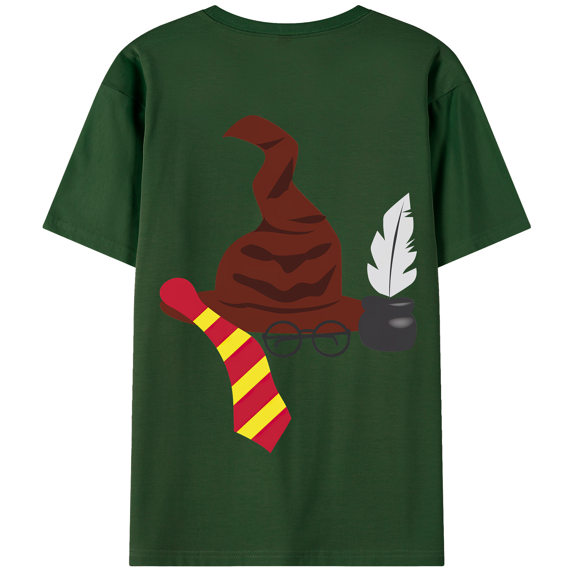 （画像用） Harry Potter ハリー・ポッターシリーズ 綿100％半袖Tシャツ（背面プリント）